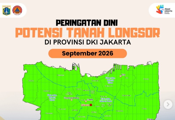 Waspada Longsor di Jakarta, BPBD DKI Petakan Wilayah Rawan