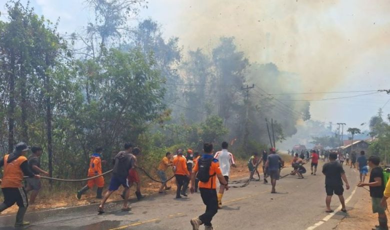 Karhutla Landa Poso, 2 Rumah Warga Ikut Ludes Terbakar
