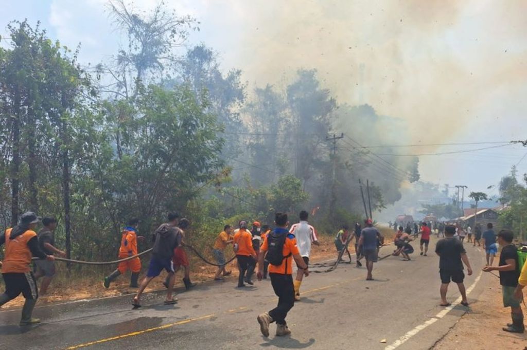 Karhutla Landa Poso, 2 Rumah Warga Ikut Ludes Terbakar