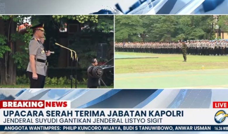 Jenderal Suyudi Resmi Pegang Tongkat Komando Polri