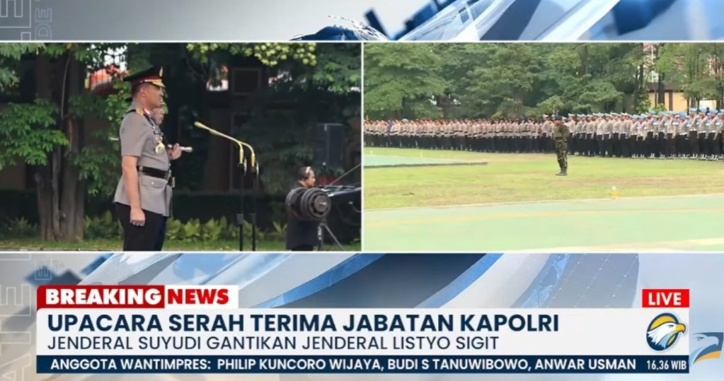Jenderal Suyudi Resmi Pegang Tongkat Komando Polri