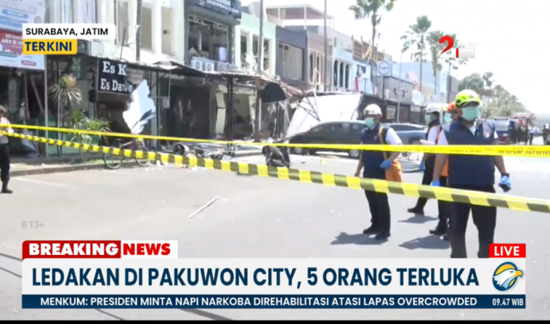 Ledakan Terjadi di Kawasan Ruko Pakuwon City Surabaya