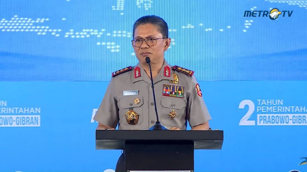 Wakapolri Kenalkan Salam Polisi Baru di Acara 2 Tahun Prabowo-Gibran Metro TV