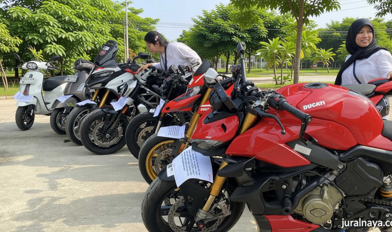 KPK Pamer Barang Rampasan Kasus Sertifikasi K3 – Ada Ducati hingga Nissan GTR