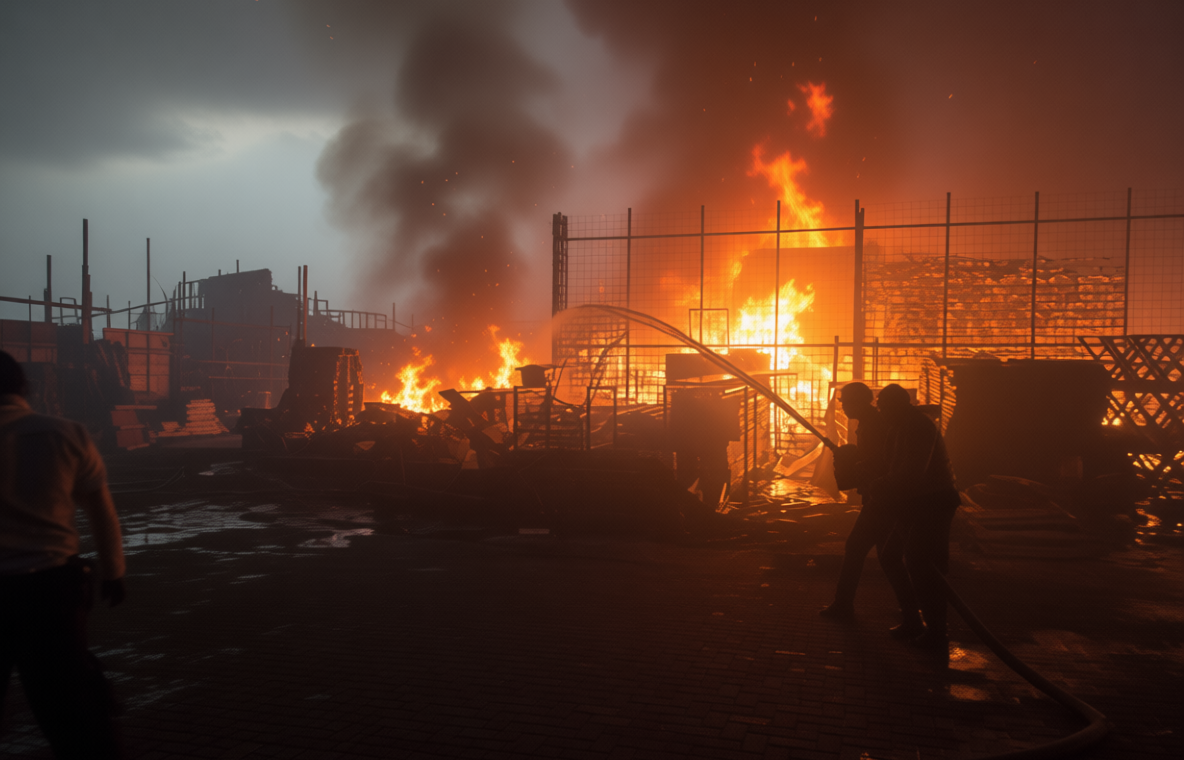 Historic Moment: Gudang di Cakung Barat Terbakar, 13 Unit Damkar Diterjunkan