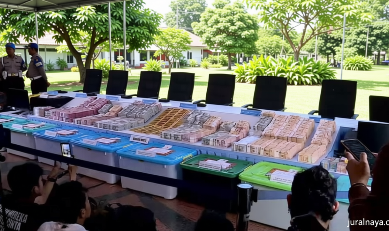 Penampakan Barang Bukti 74 Kg Emas dan Duit Rp476 Miliar Hasil Geledah