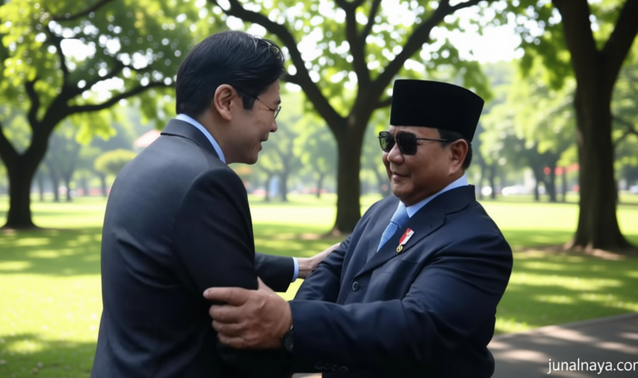 Meeting Results: Momen Hangat Presiden Prabowo Sambut PM Singapura Lawrence Wong