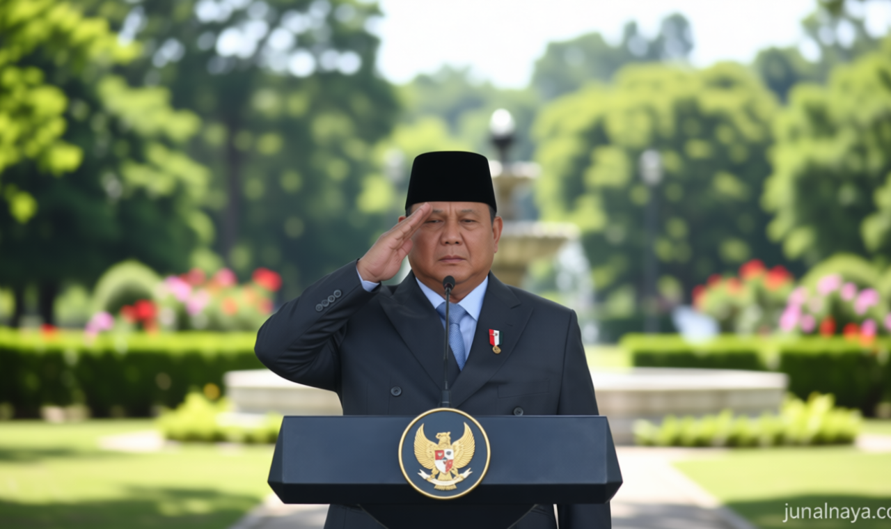 Presiden Prabowo Pimpin Upacara Pelantikan Perwira TNI-Polri