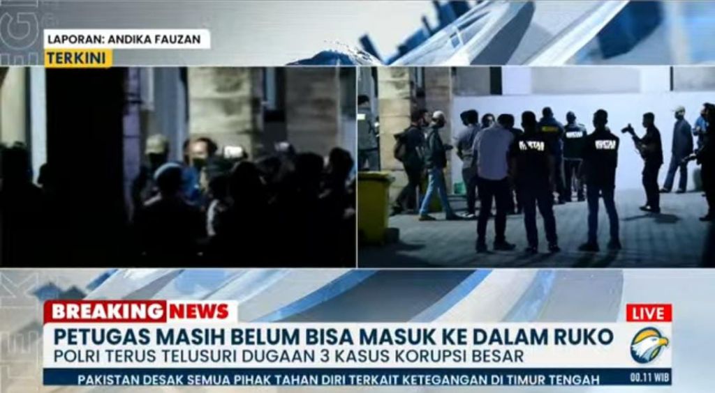 Penggeledahan Dugaan 3 Kasus Korupsi – Polisi Masih Berupaya Masuk ke Ruko di Cipete Jaksel