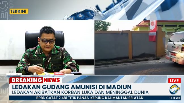 Latest Update: TNI AD Bentuk Tim Investigasi Ledakan Gudang Amunisi di Madiun