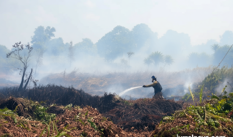 Pusat Rehabilitasi Orang Utan di Kalbar Terancam Karhutla