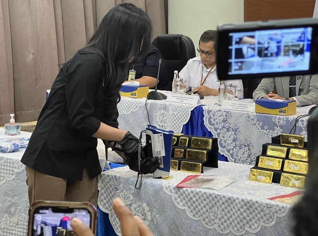 Bea Cukai Gagalkan Penyelundupan Emas 22,3 Kg Emas di Bandara Soetta