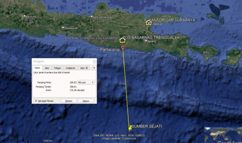 ABK Asal Bandung Hilang di Samudra Hindia