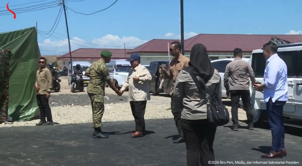 Presiden Prabowo Tiba di Nagekeo Tinjau Penanganan Pascagempa NTT